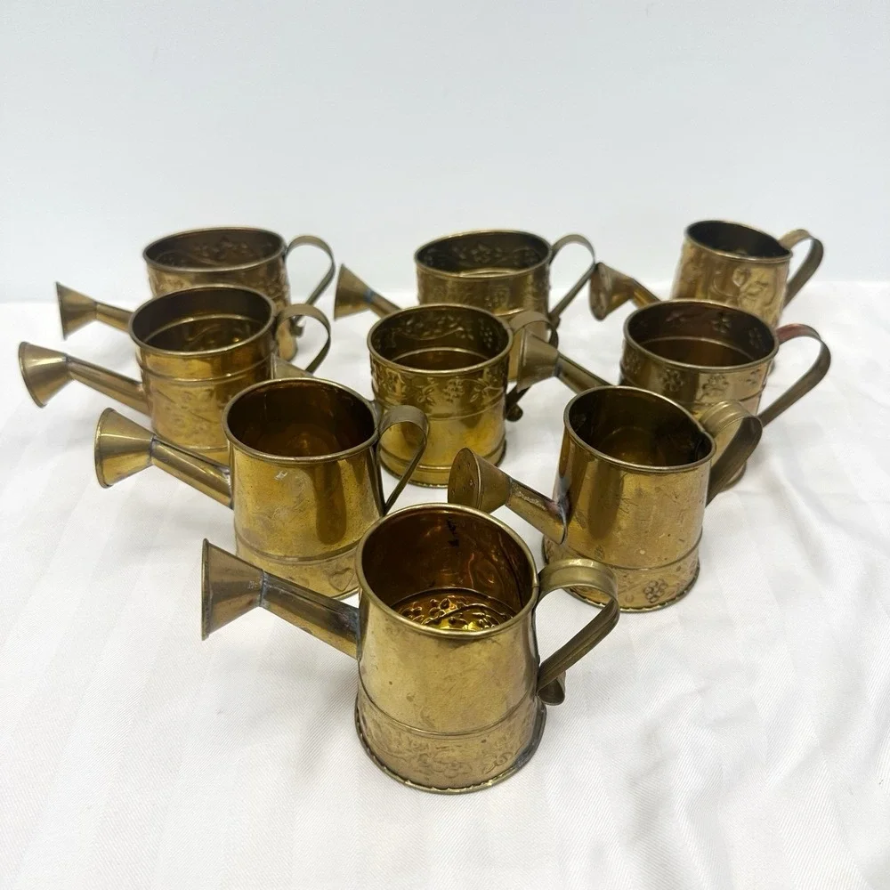 Lot 9‎ Vintage Hosley Brass 2.5
